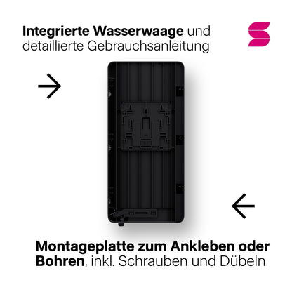 HYGINITY Falthandtuchspender XL Interfold – Einzelblattausgabe – weiß oder schwarz