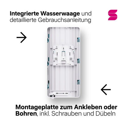 HYGINITY Falthandtuchspender XL – für hohe Frequenzen – weiß oder schwarz