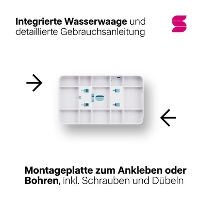 HYGINITY Falthandtuchspender XS – für kleinste Waschräume – weiß oder schwarz