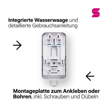 HYGINITY Seifenspender 3-in-1 manuell – 500 ml – weiß oder schwarz
