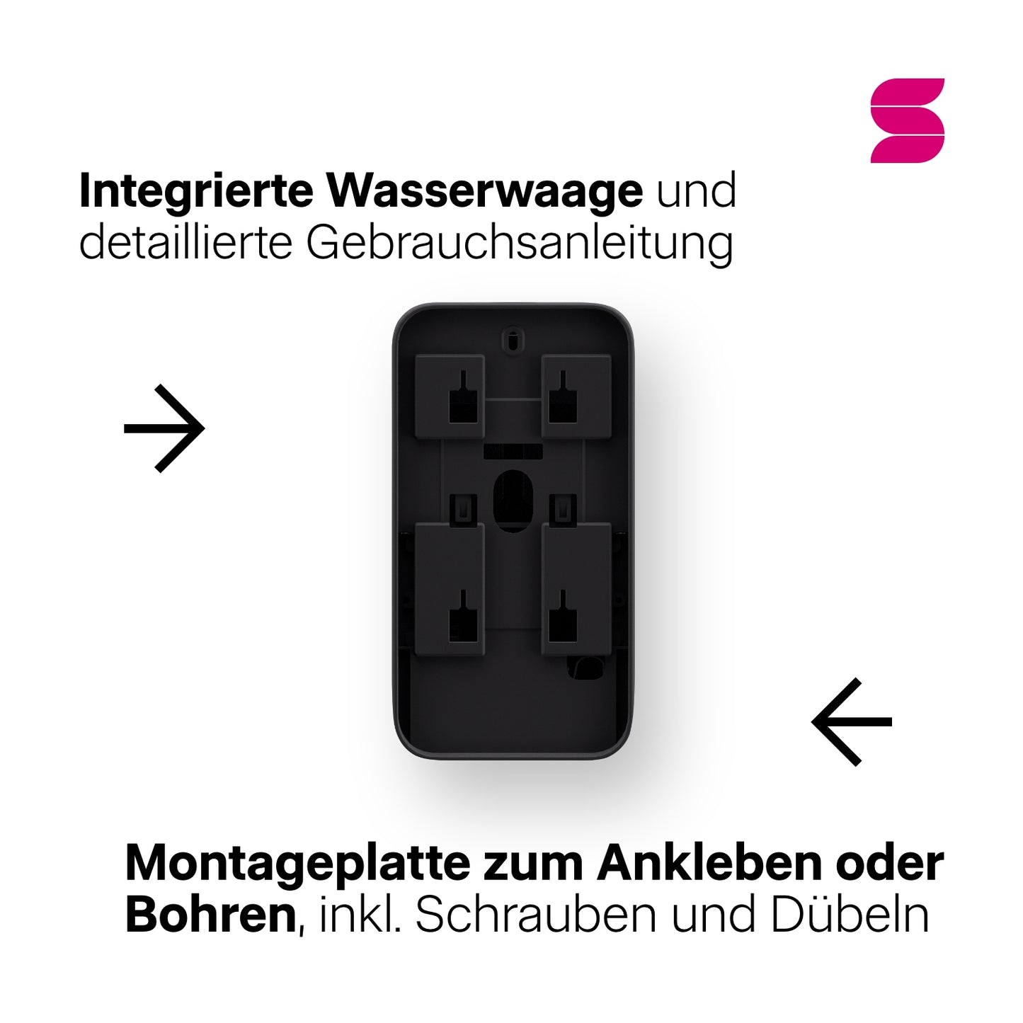HYGINITY Sensor-Seifenspender 3-in-1 – 500 ml – weiß oder schwarz