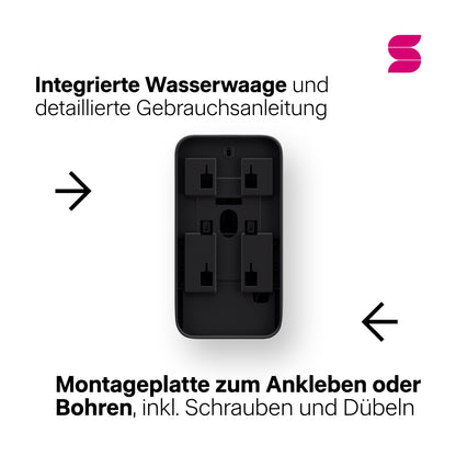 HYGINITY Sensor-Seifenspender 3-in-1 – 500 ml – weiß oder schwarz