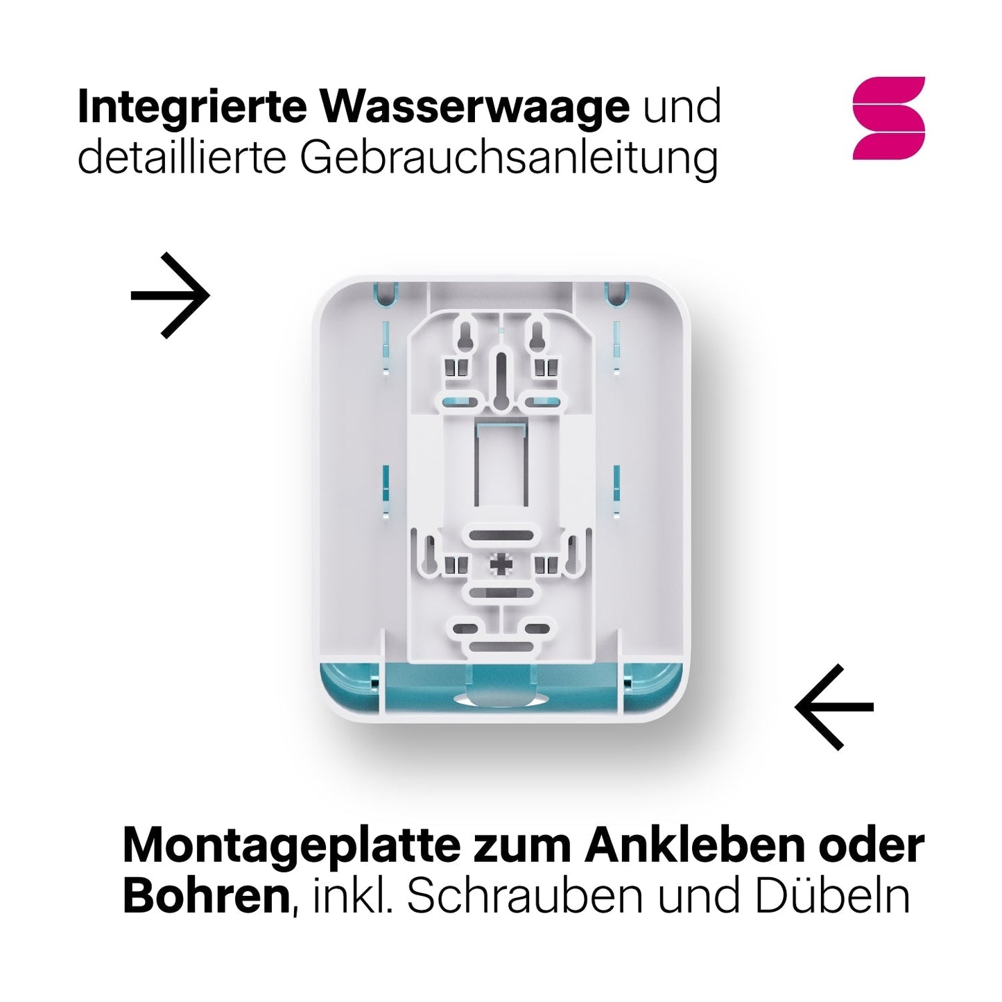 HYGINITY FemCare-Spender 3-in-1 – Binden, Tampons & Hygienebeutel – weiß, schwarz oder pink