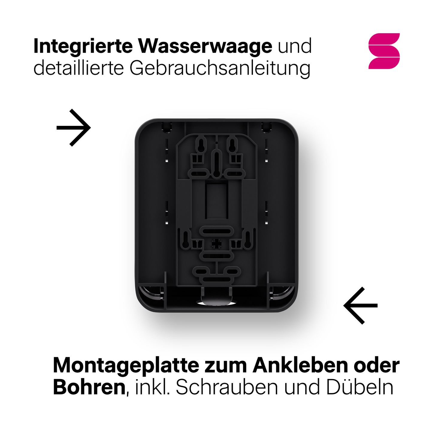 HYGINITY FemCare-Spender 3-in-1 – Binden, Tampons & Hygienebeutel – weiß, schwarz oder pink