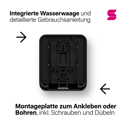HYGINITY FemCare-Spender 3-in-1 – Binden, Tampons & Hygienebeutel – weiß, schwarz oder pink