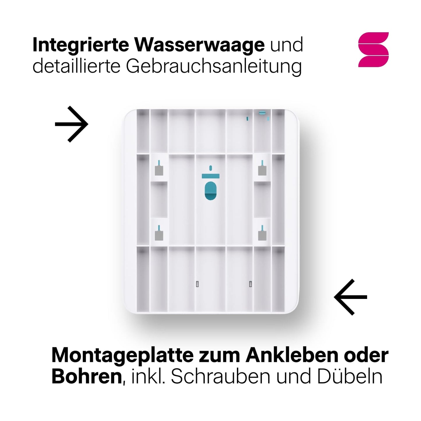 Hyginity folded towel dispenser S - white 