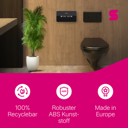 HYGINITY Toilettenpapierspender Centerfeed – 2-Rollen-System, Einzelblatt – weiß oder schwarz