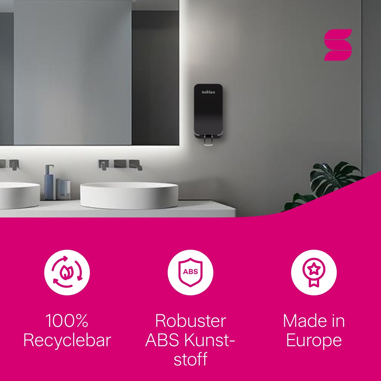 Hyginity Manueller Clean&Care Spender 500 - schwarz