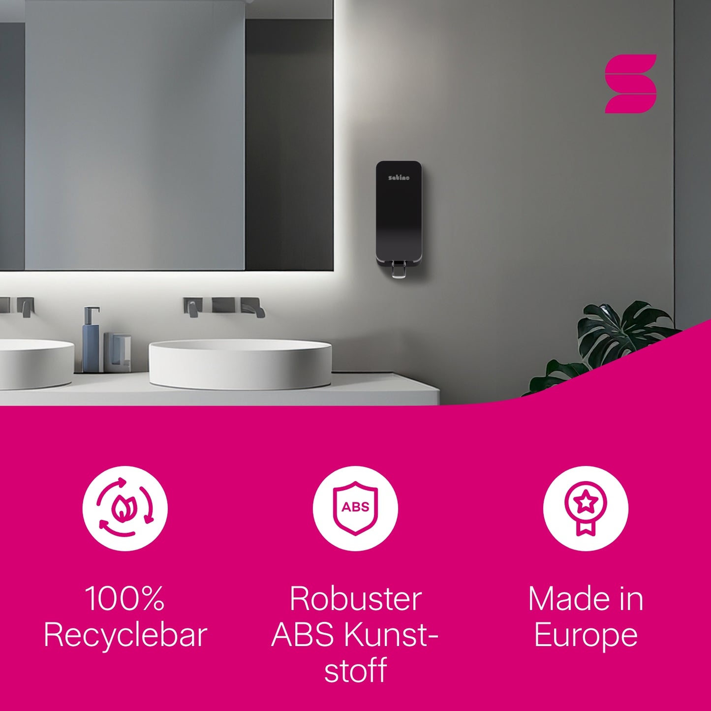 Hyginity Manueller Clean&Care Spender 1.000 - schwarz