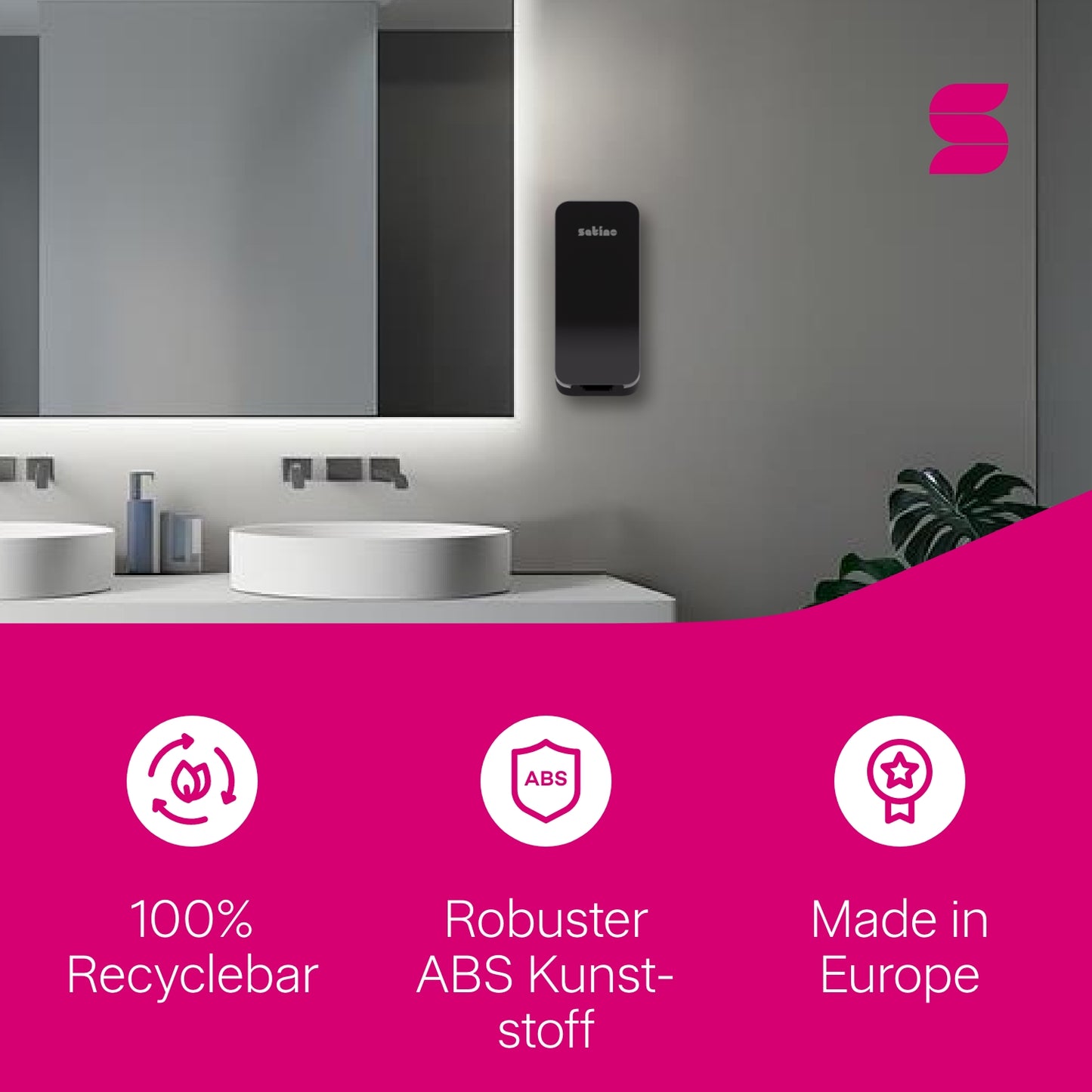 Hyginity Sensor Clean&Care Spender 1.000 - schwarz