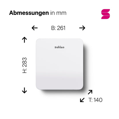 HYGINITY Toilettenpapierspender Jumbo – für XL-Rollen bis 18 cm – weiß oder schwarz