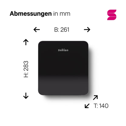 HYGINITY Toilettenpapierspender Jumbo – für XL-Rollen bis 18 cm – weiß oder schwarz