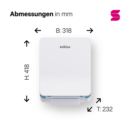HYGINITY AutoCut Handtuchrollenspender – ohne Strom – weiß oder schwarz