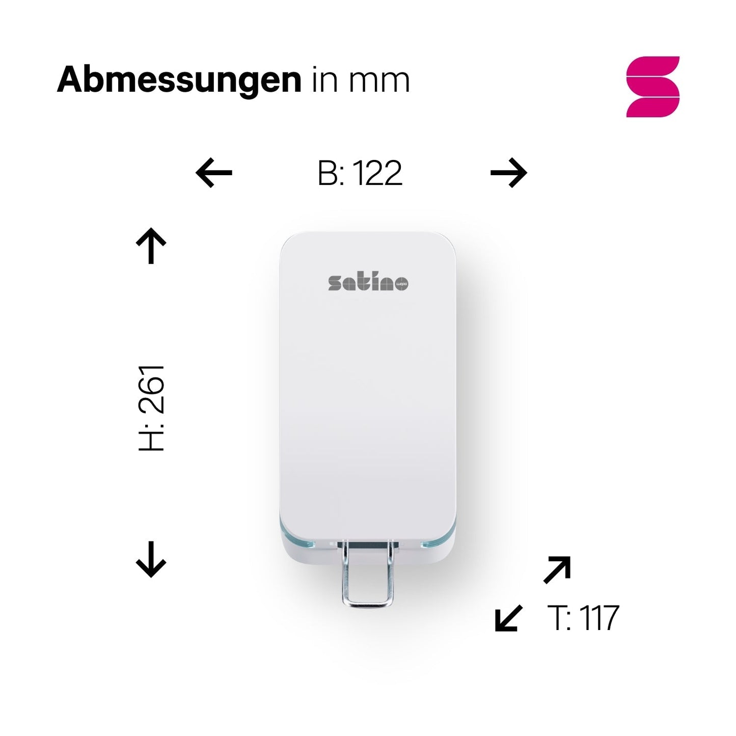 HYGINITY Seifenspender 3-in-1 manuell – 500 ml – weiß oder schwarz