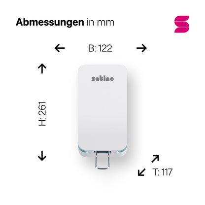HYGINITY Seifenspender 3-in-1 manuell – 500 ml – weiß oder schwarz