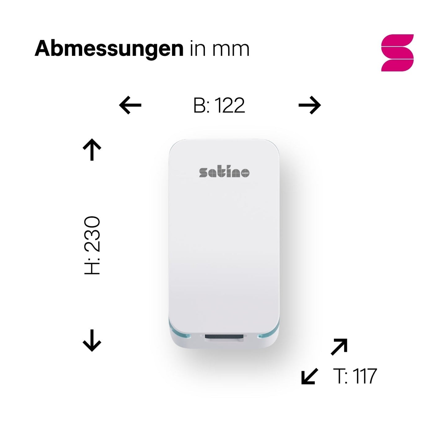 HYGINITY Sensor-Seifenspender 3-in-1 – 500 ml – weiß oder schwarz