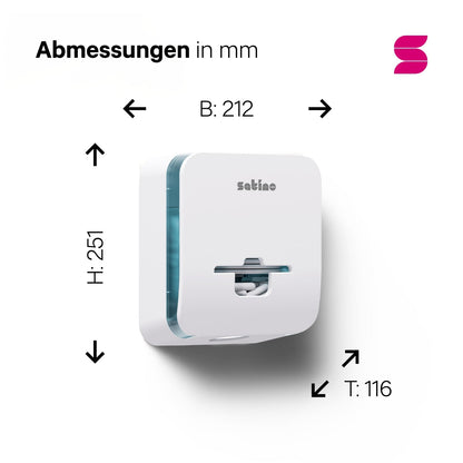 HYGINITY FemCare-Spender 3-in-1 – Binden, Tampons & Hygienebeutel – weiß, schwarz oder pink