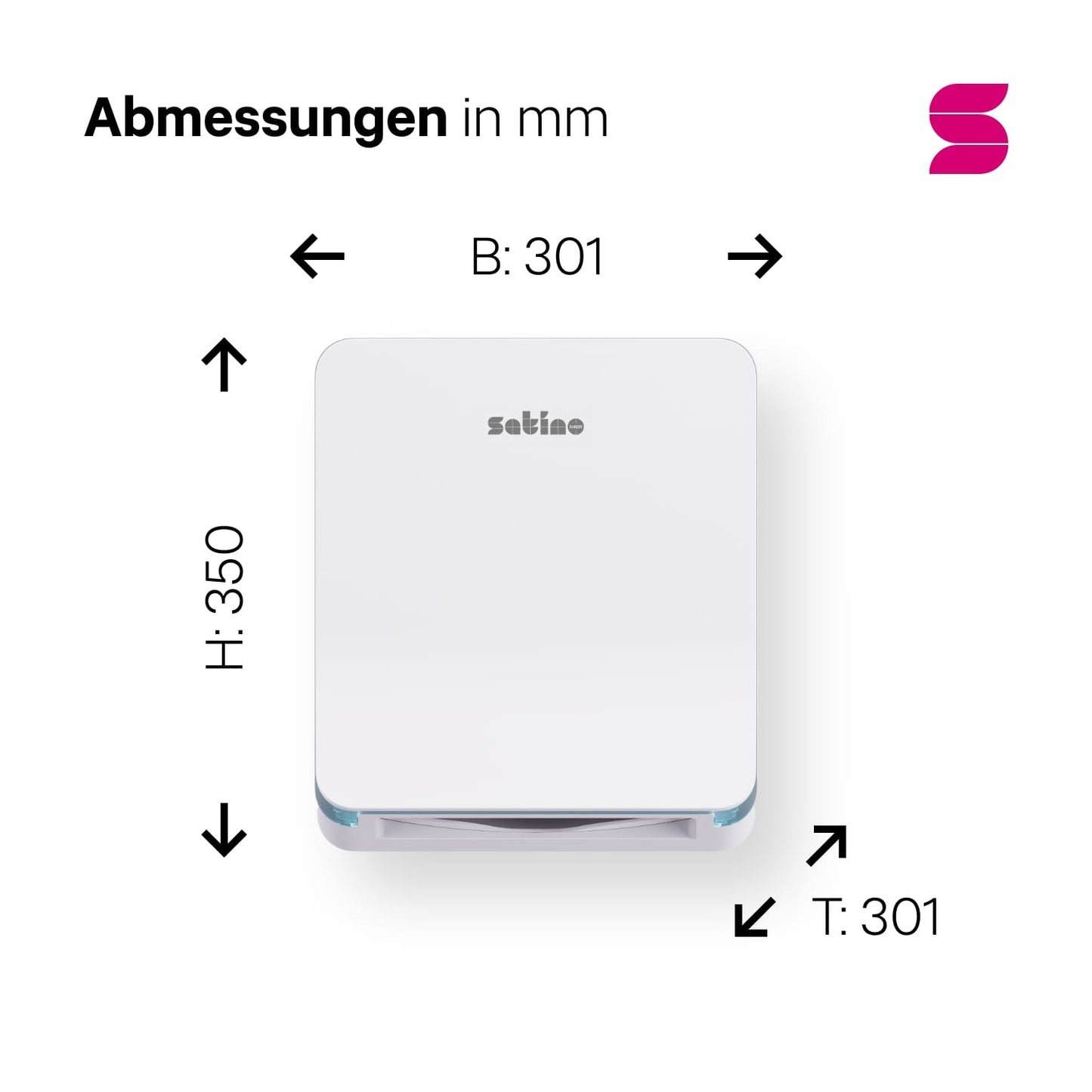 Hyginity folded towel dispenser S - white 