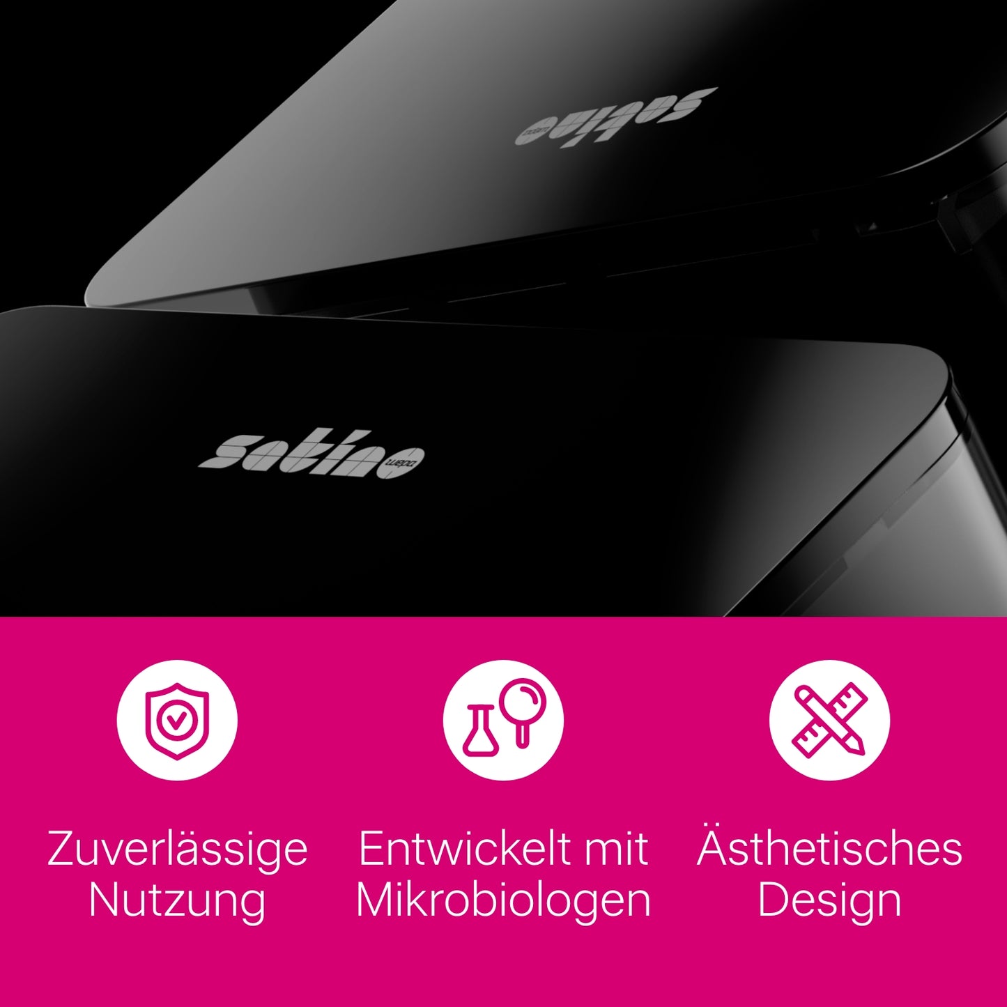 HYGINITY Sensor-Seifenspender 3-in-1 – 1.000 ml – weiß oder schwarz