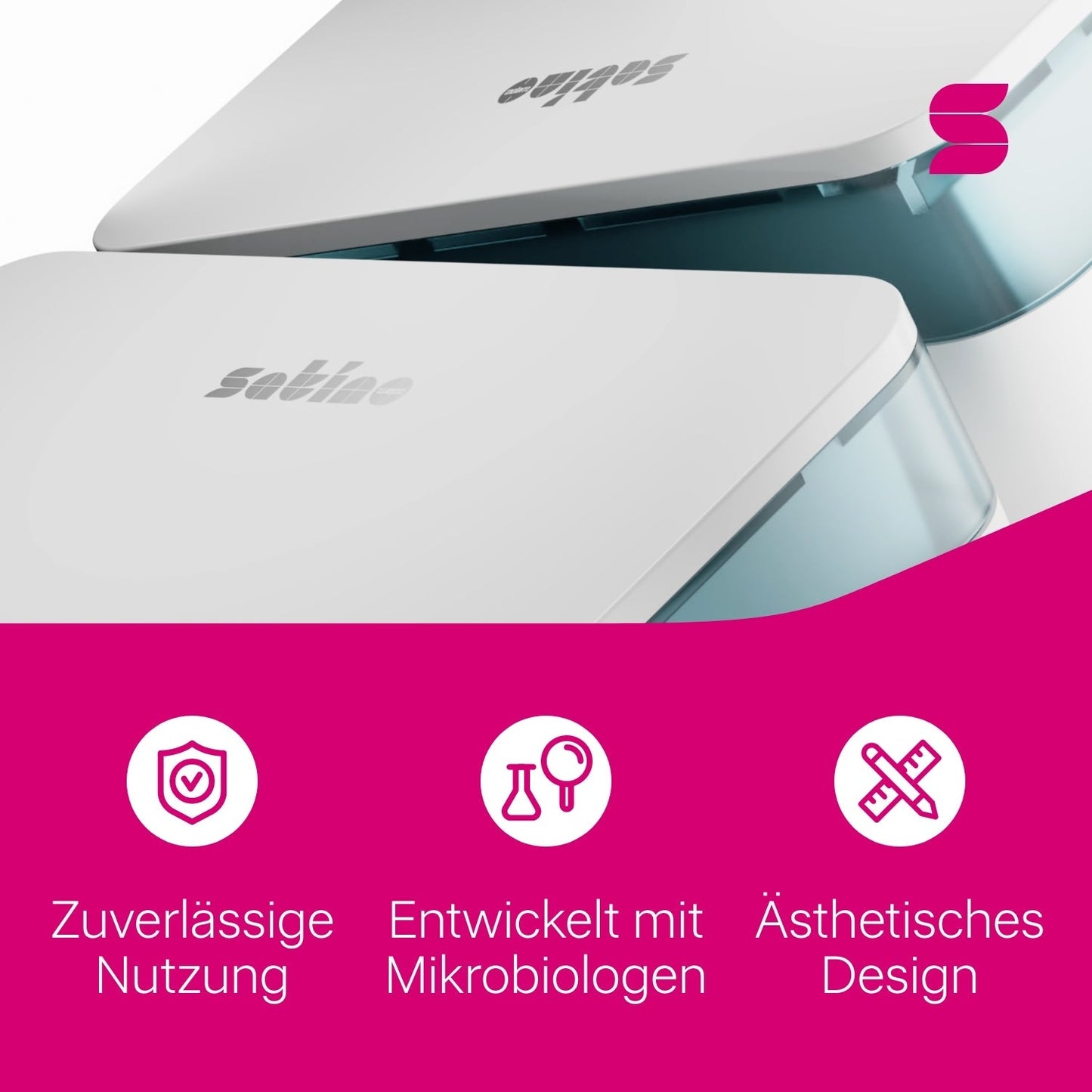 HYGINITY FemCare-Spender 3-in-1 – Binden, Tampons & Hygienebeutel – weiß, schwarz oder pink