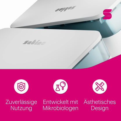 HYGINITY FemCare-Spender 3-in-1 – Binden, Tampons & Hygienebeutel – weiß, schwarz oder pink