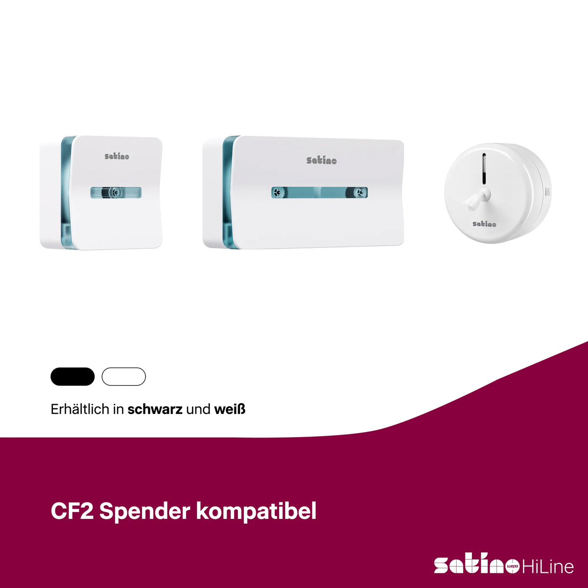 HiLine Toilettenpapier System-Großrollen 2-lagig – 180 m je Rolle