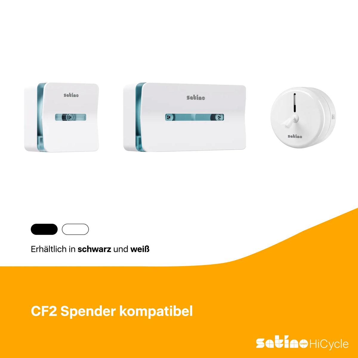 HiCycle Toilettenpapier System-Großrollen 2-lagig – 180 m je Rolle