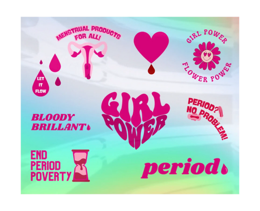 Sticker-Set für Femcare-Spender