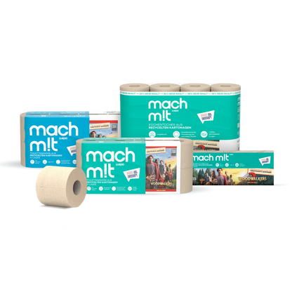 mach m!t Toilettenpapier PURE - 3lagig - Großpackung
