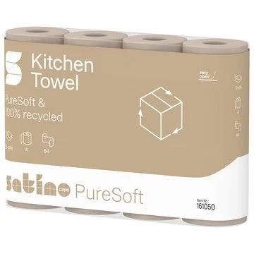 PureSoft Küchenrollen 2-lagig – 32 Rollen à 64 Blatt – Art. 161051