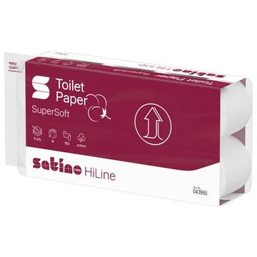 HiLine Toilettenpapier 4-lagig – 64 Rollen à 150 Blatt – Art. 043951